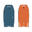Bodyboard 500 blauw oranje met leash
