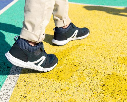 BASKETS EN CUIR À SCRATCH POUR ENFANT - PROTECT 560