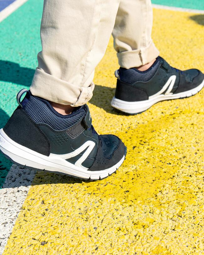 KIDS’ RIP-TAB LEATHER TRAINERS - PROTECT 560