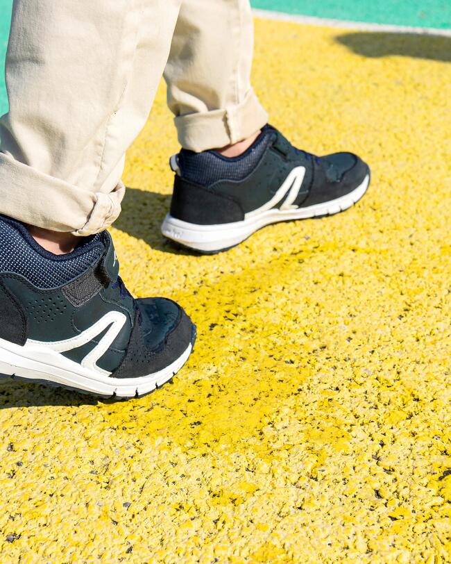 Chaussures en cuir à scratch enfant Protect 560 DECATHLON