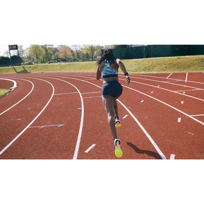 SHORTY D'ATHLETISME FEMME BLEU