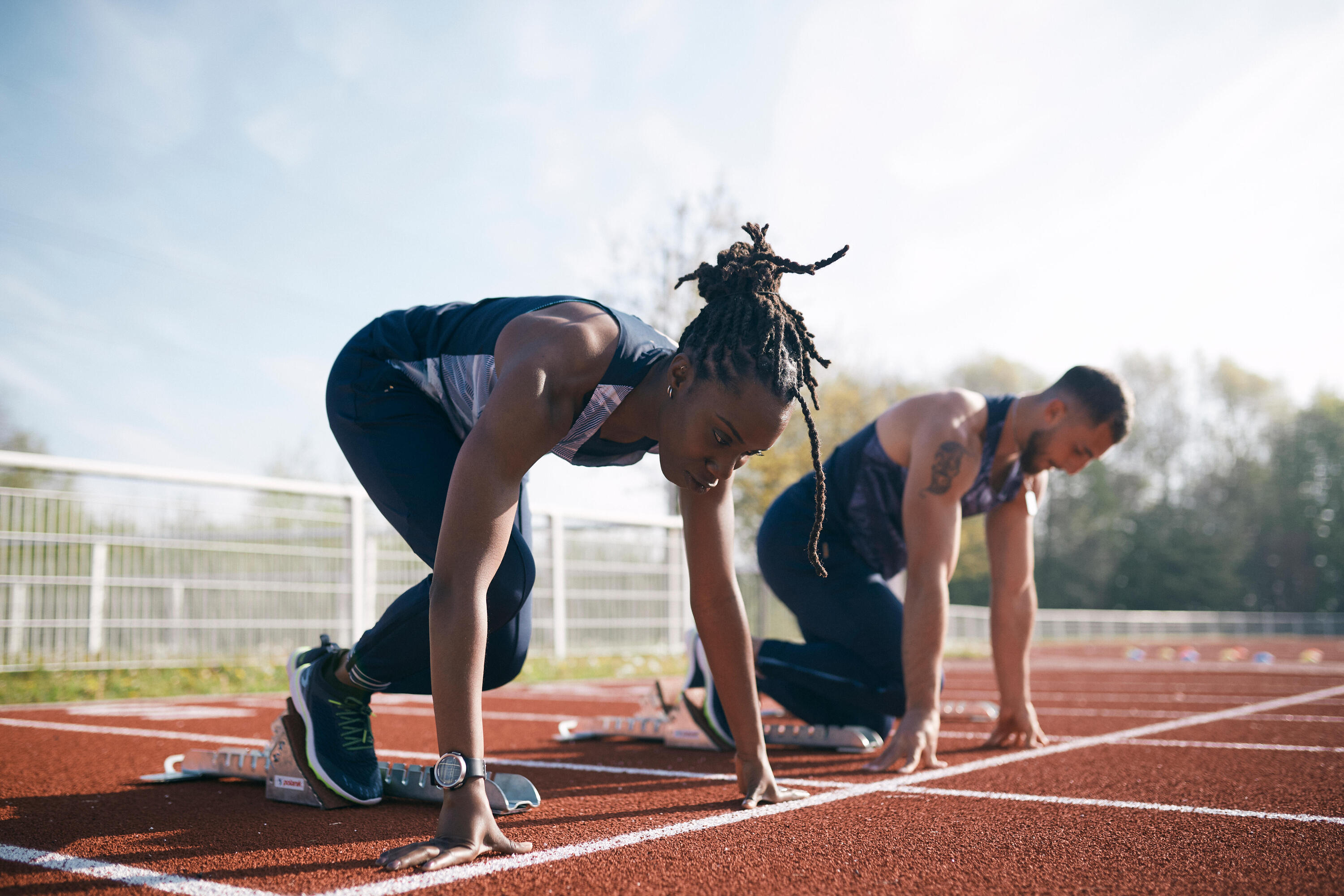 Dámské tílko na atletiku pastelově modré  11/16