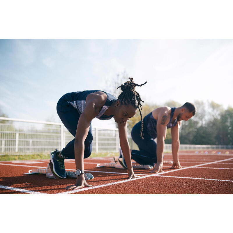 DEBARDEUR D'ATHLETISME FEMME BLEU & MENTHE PASTEL