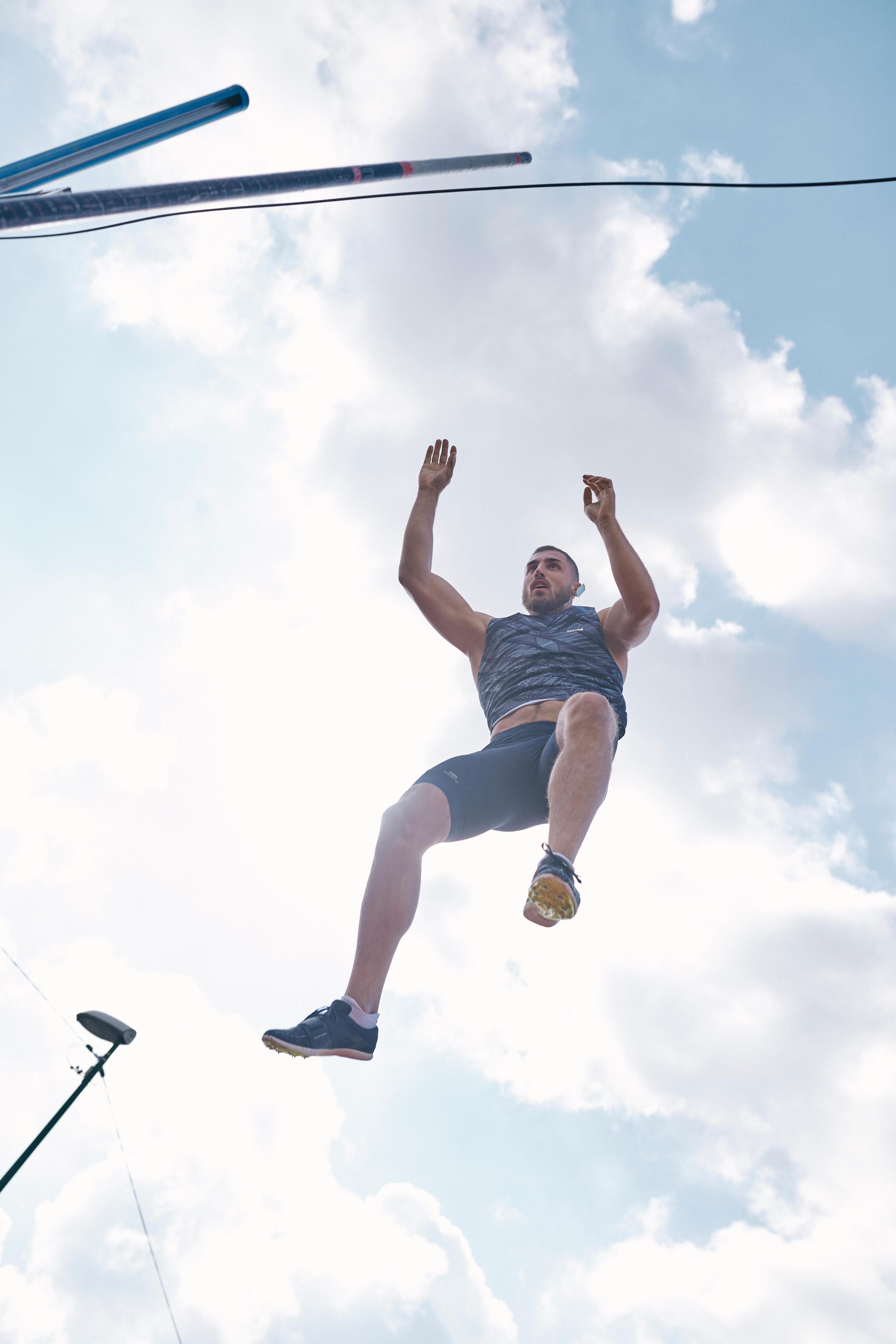 DEBARDEUR D'ATHLETISME HOMME BLEU 11/15