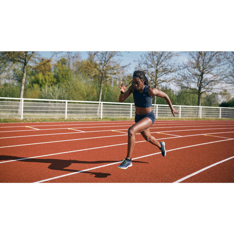 TOP DE ATLETISMO MULHER AZUL/PASTEL