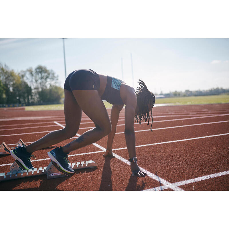 Atletiektopje dames blauw en pastel