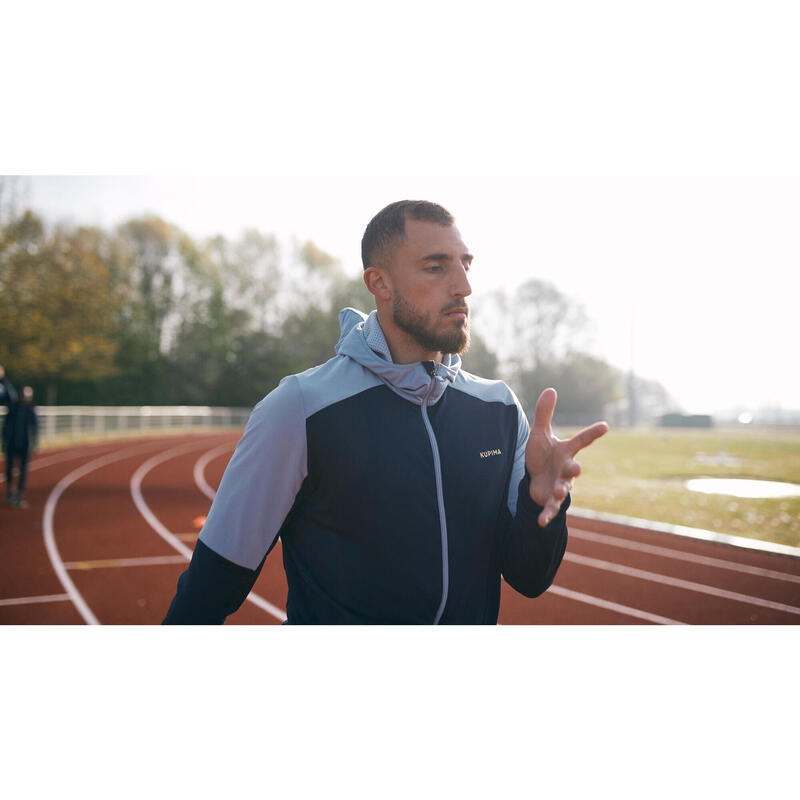 Laufjacke Herren Leichtathletik - blau