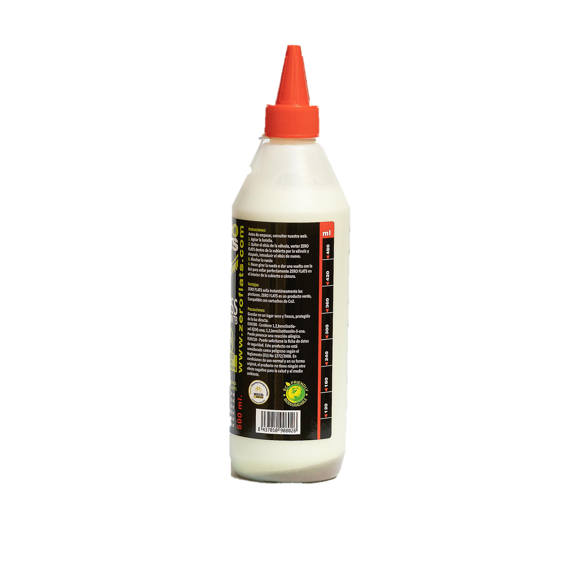 LIQUIDO ANTIPINCHAZOS ZEROFLATS 500ML 2/4