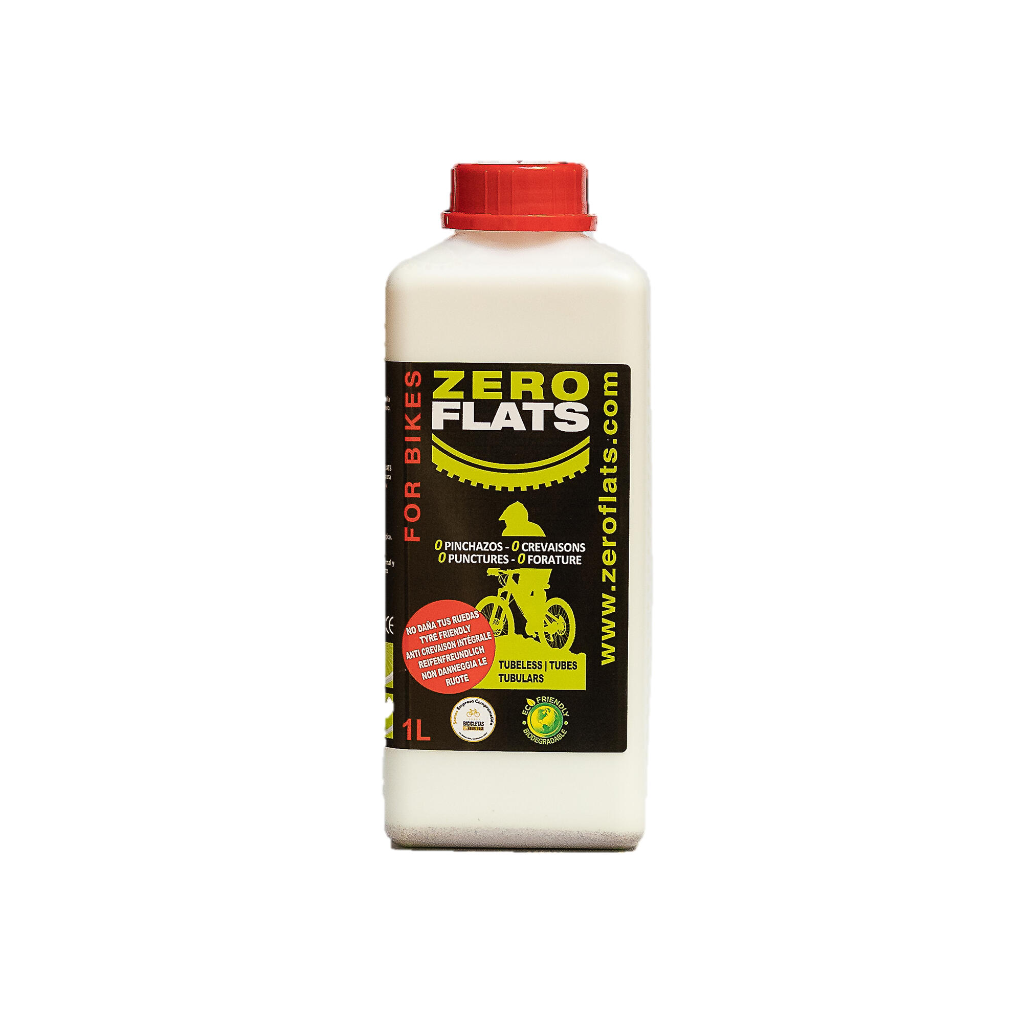 ZERO FLATS LIQUIDO ANTIPINCHAZOS TUBELESS ZEROFLATS 1000ML