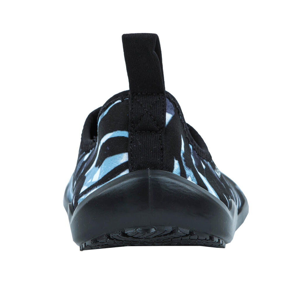 Bež-crne cipele s printom zebre za fitnes u vodi GYMSHOE