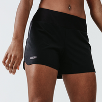 Short running Femme - KIPRUN Run 100 noir