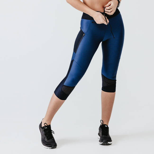 Buy Women's Running Breathable Short Leggings Dry+ Feel - Blue Online