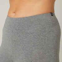 Cotton Fitness 7/8 Leggings Fit+ - Mottled Grey