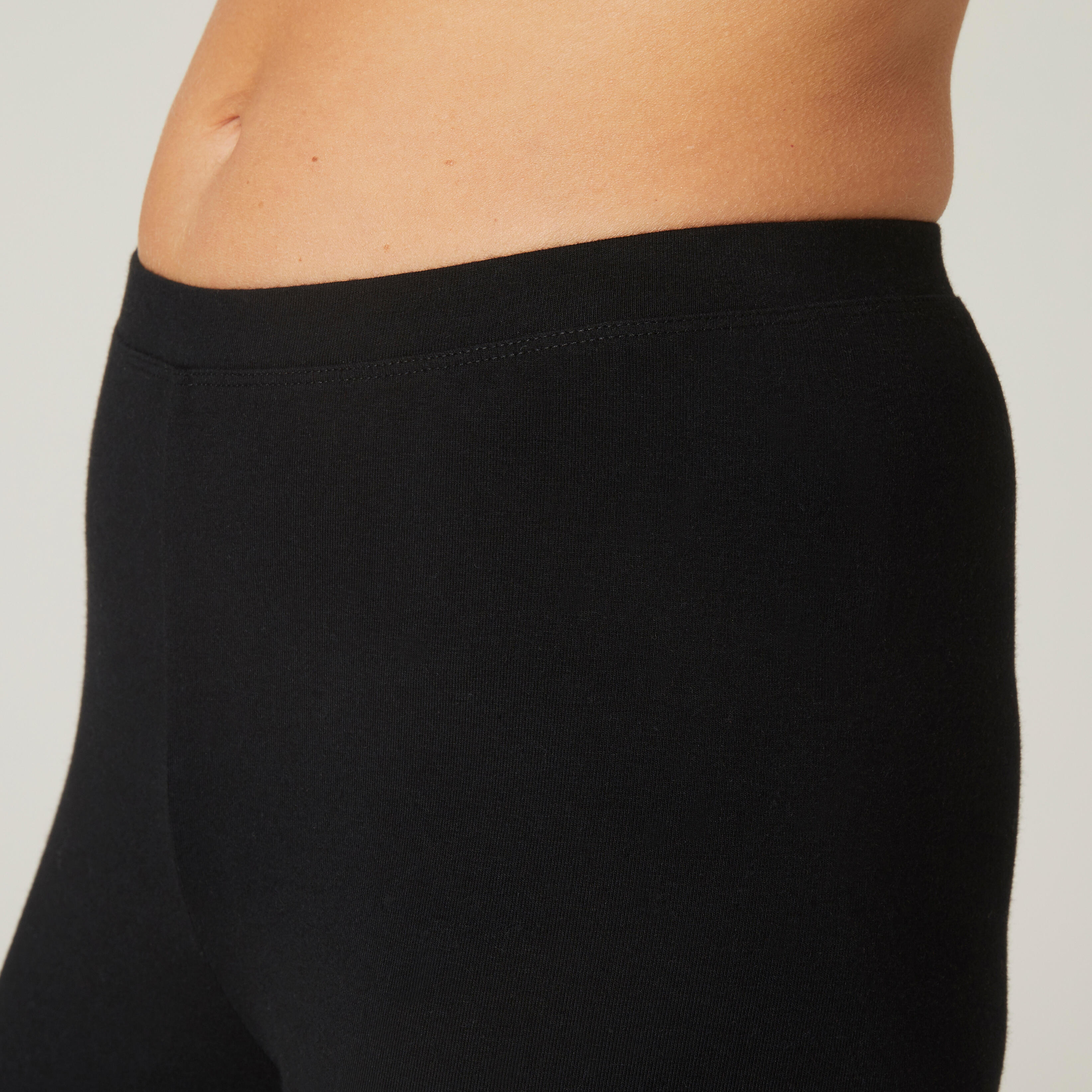 Women’s Fitness Leggings 100 Black Black‎ Domyos Decathlon