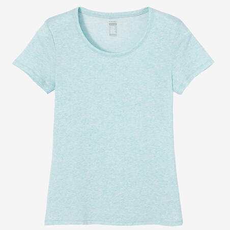 T-shirt regular fitness femme - 500 Essentials vert