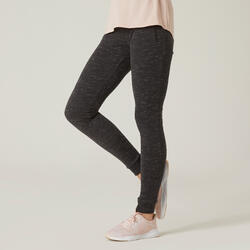 Pantalón Jogger Fitness mujer Algodón Slim Azul ADIDAS | Decathlon