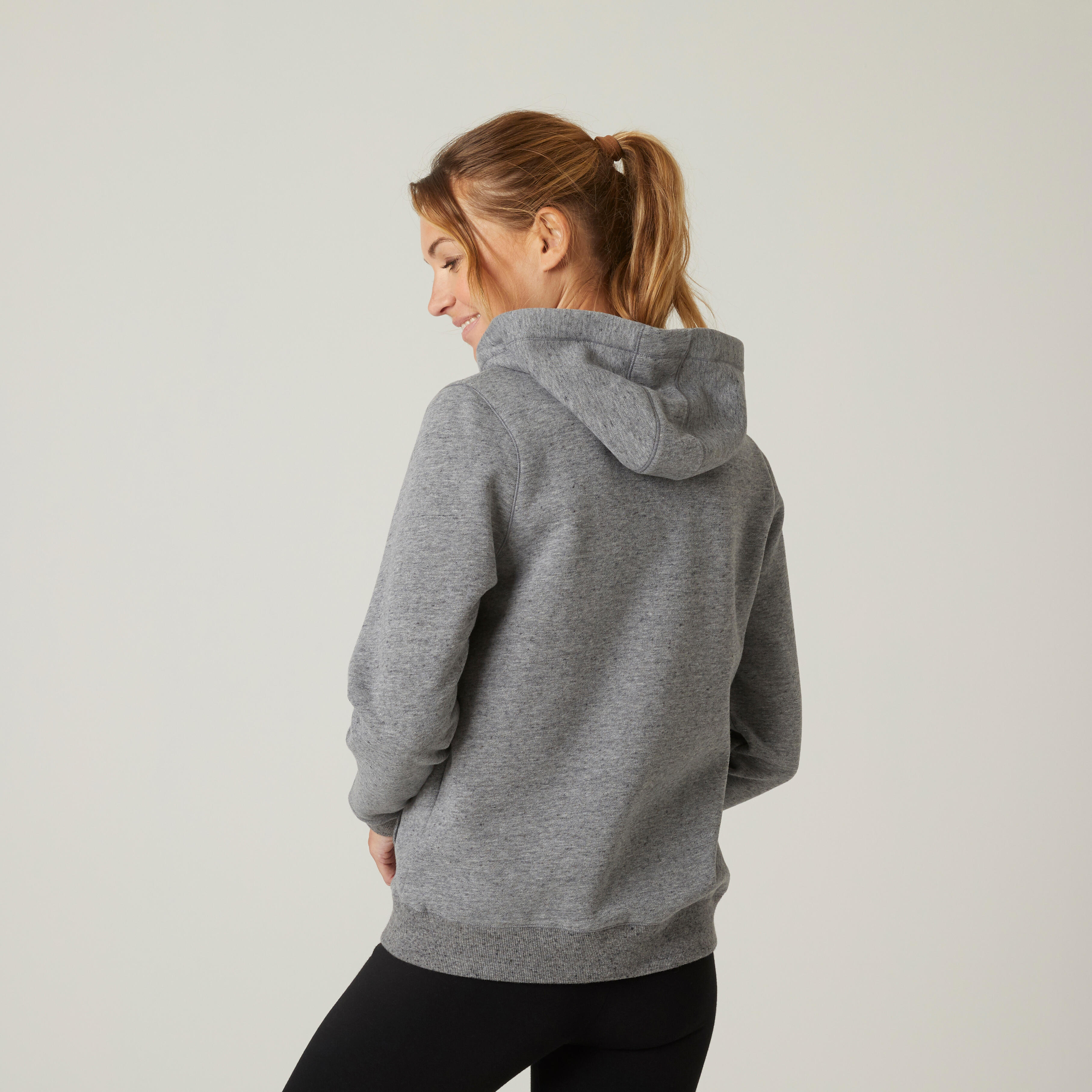 Women's Zip-Up Fitness Hoodie 500 