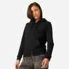 Women's Zip-Up Fitness Hoodie 500 - Black