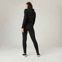 Jogginghose Fitness Slim - 520 Damen schwarz
