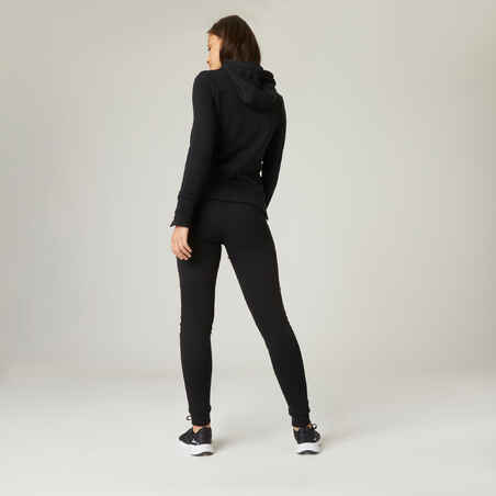 Jogginghose Fitness Slim - 520 Damen schwarz