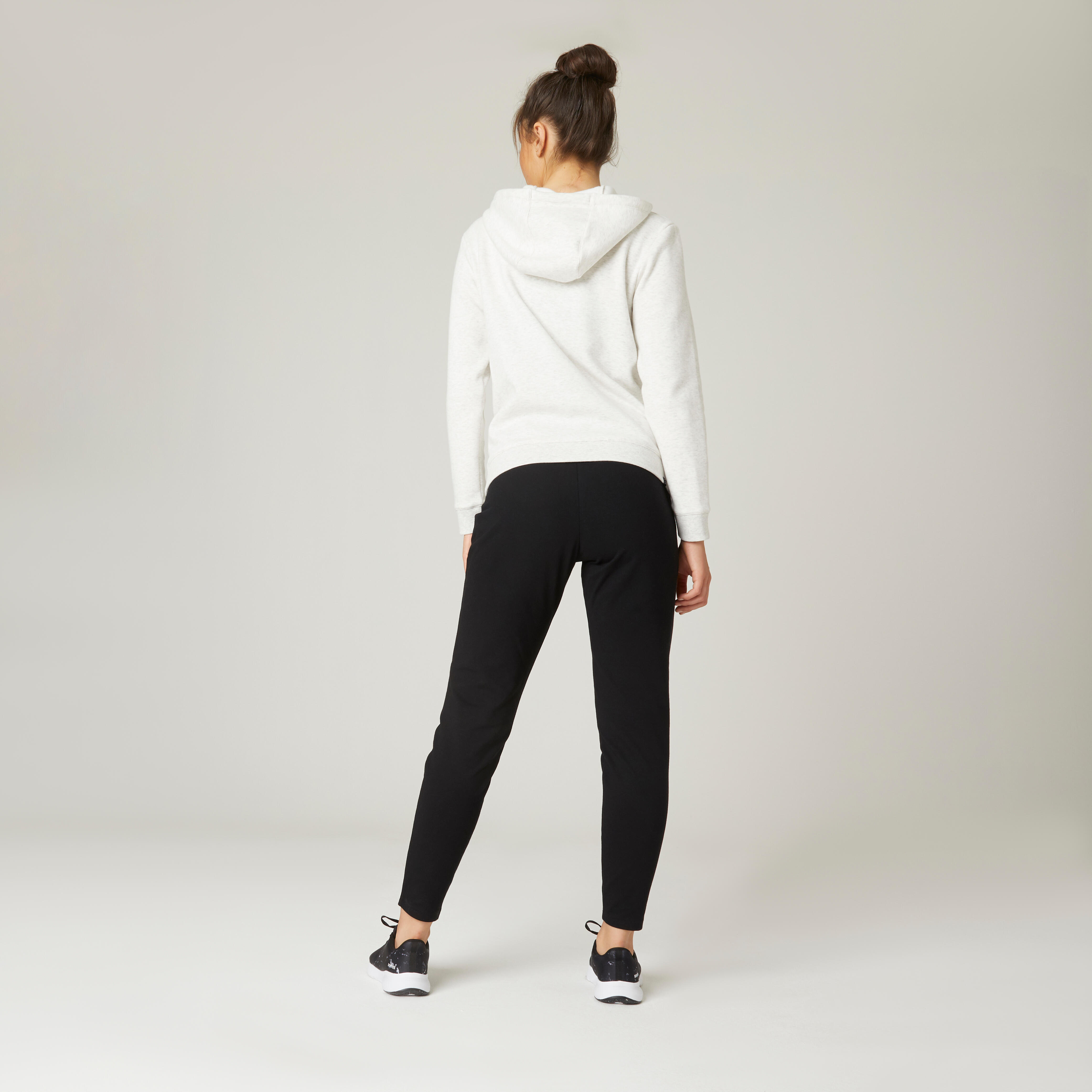 PANTALÓN DE BUZO MUJER 100 NEGRO - Decathlon