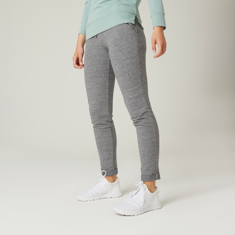 Pantalon sport gris femme new arrivals