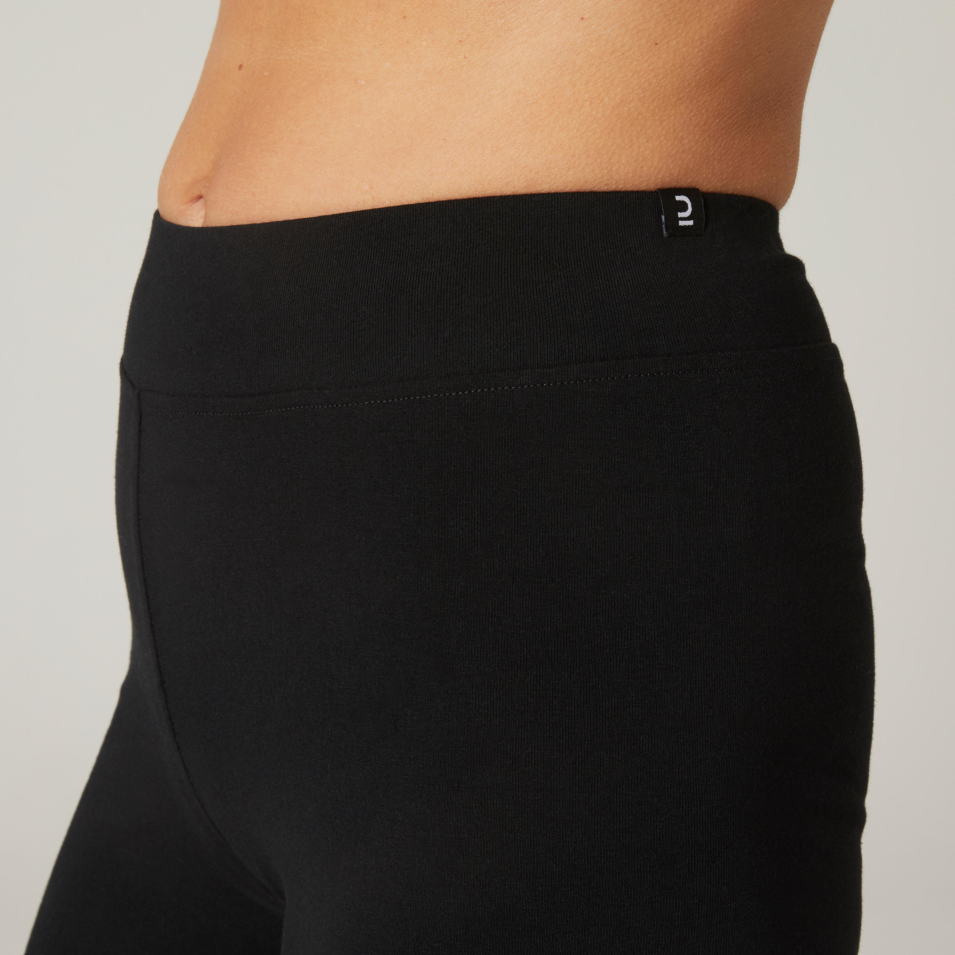 Straight-Cut Fitness Cotton Leggings 