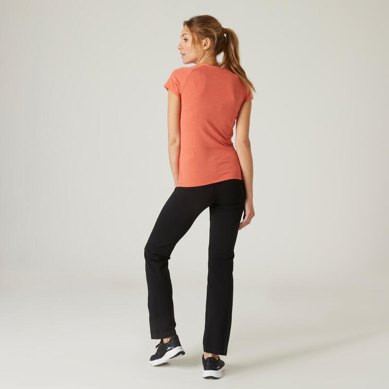 Női fitnesz leggings, egyenes szabású 