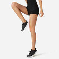 Short mallas cortas fitness 2 en 1 Mujer Nyamba 900 negro