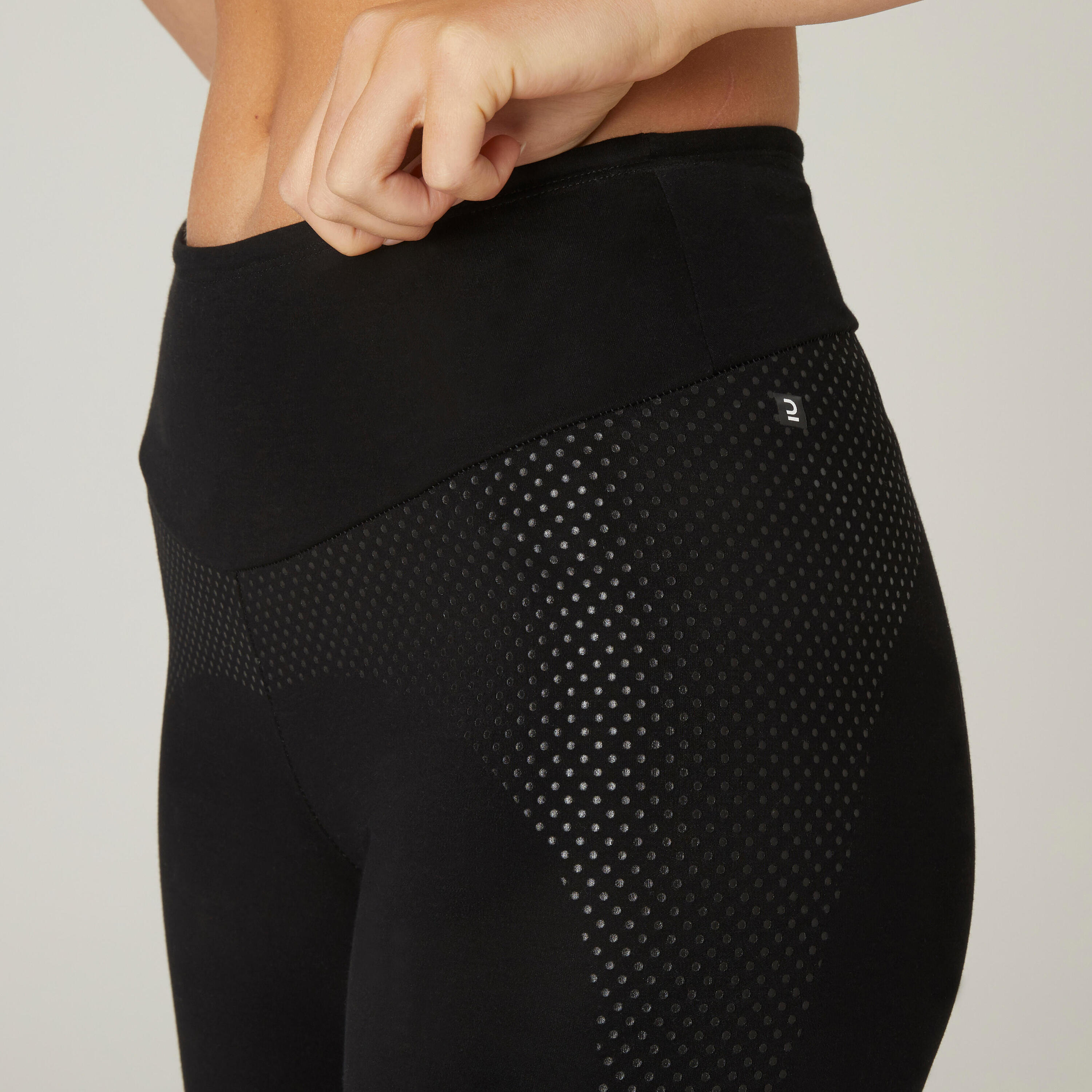 Shaping Cotton Fitness Leggings - Black 5/7