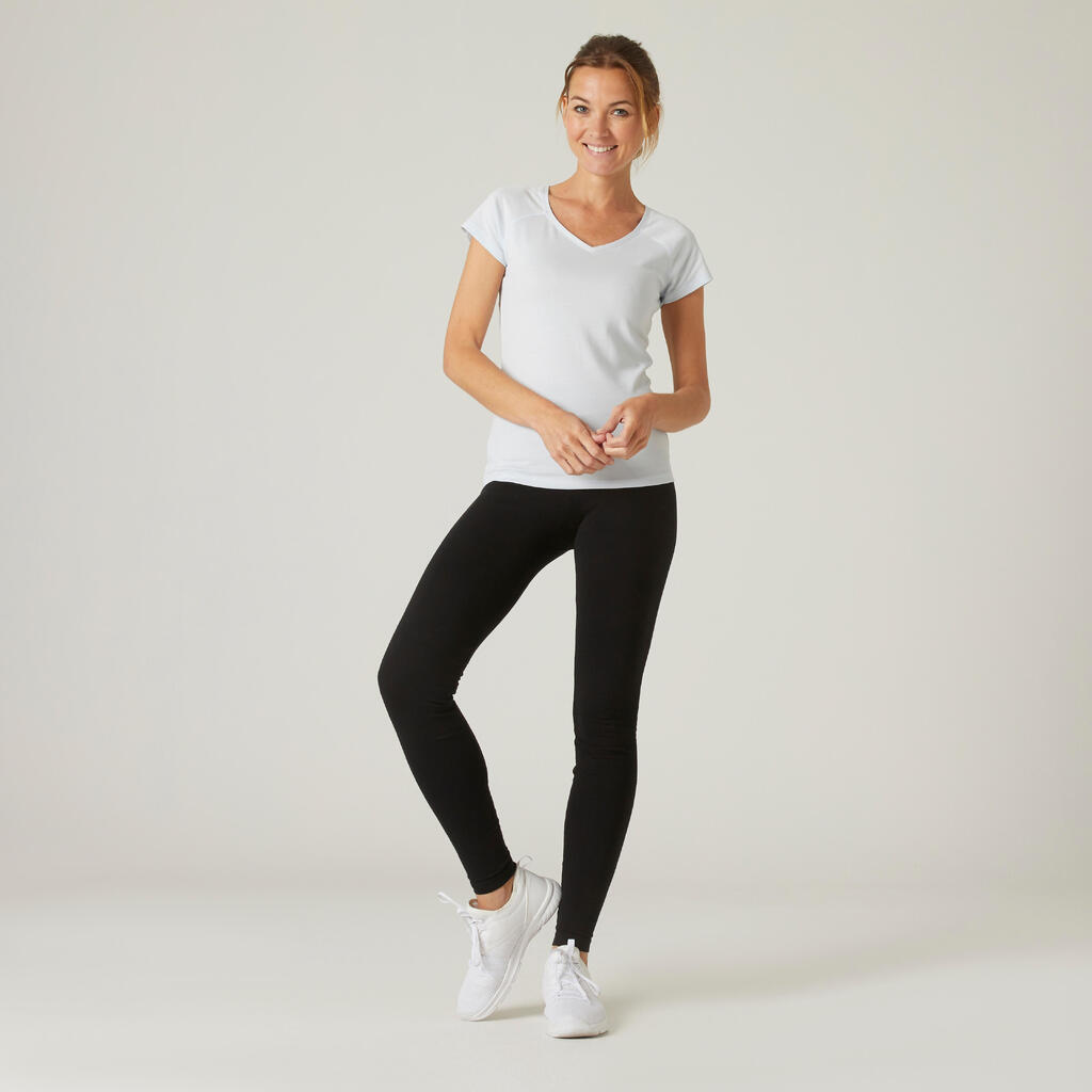 Kaki zelene ženske helanke za fitnes