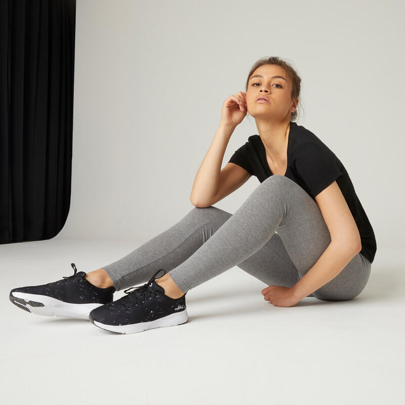 Fitness Cotton Leggings Fit+ - Grey