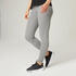 Women's cotton gym legging 500 - grey