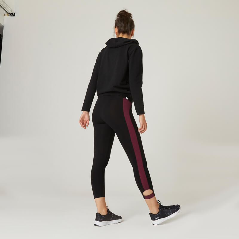 Леггинсы 7_SLASH_8 хлопоковые для фитнеса укороченные Decathlon 323770
