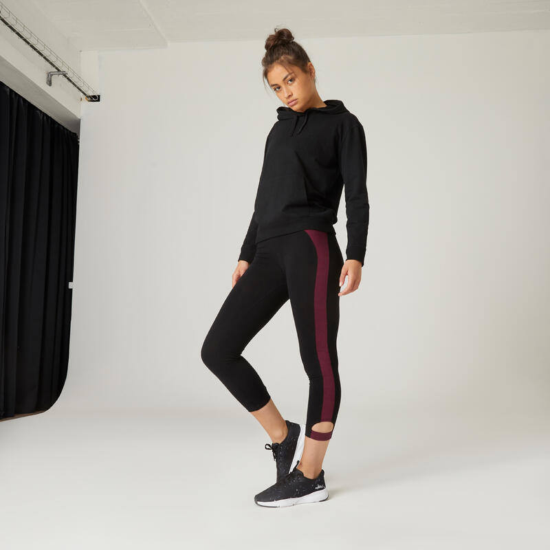 Леггинсы 7_SLASH_8 хлопоковые для фитнеса укороченные Decathlon 323770