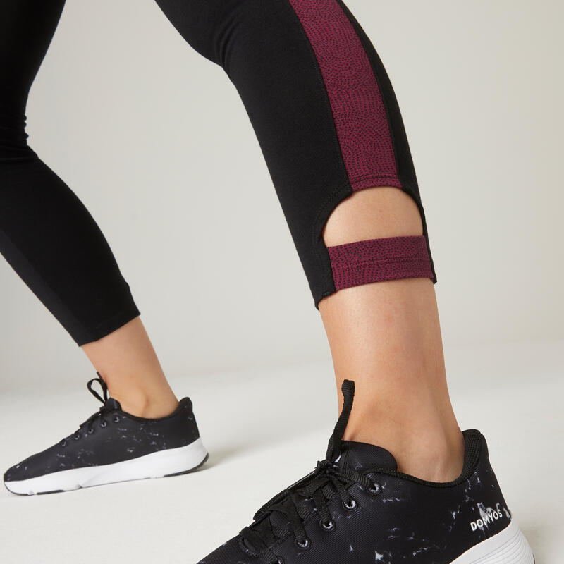 Леггинсы 7_SLASH_8 хлопоковые для фитнеса укороченные Decathlon 323770