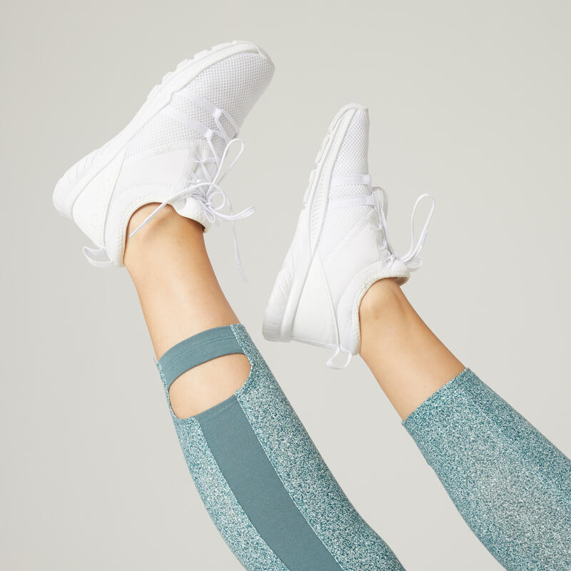 Леггинсы 7_SLASH_8 хлопоковые для фитнеса укороченные Decathlon 323770