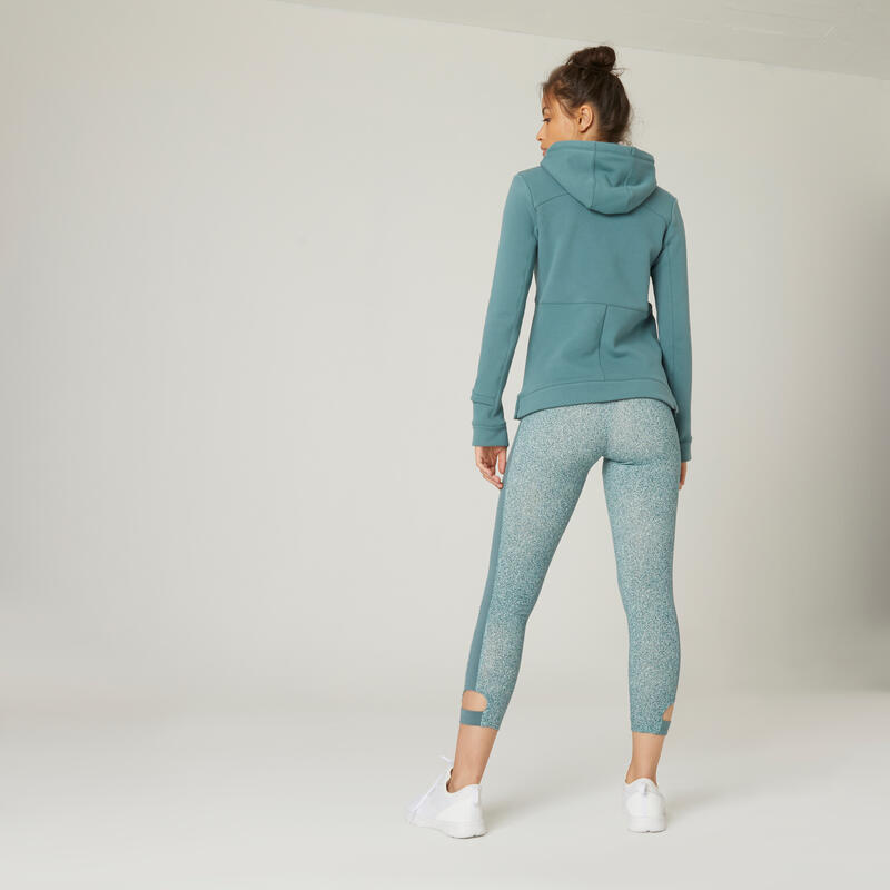 Леггинсы 7_SLASH_8 хлопоковые для фитнеса укороченные Decathlon 323770