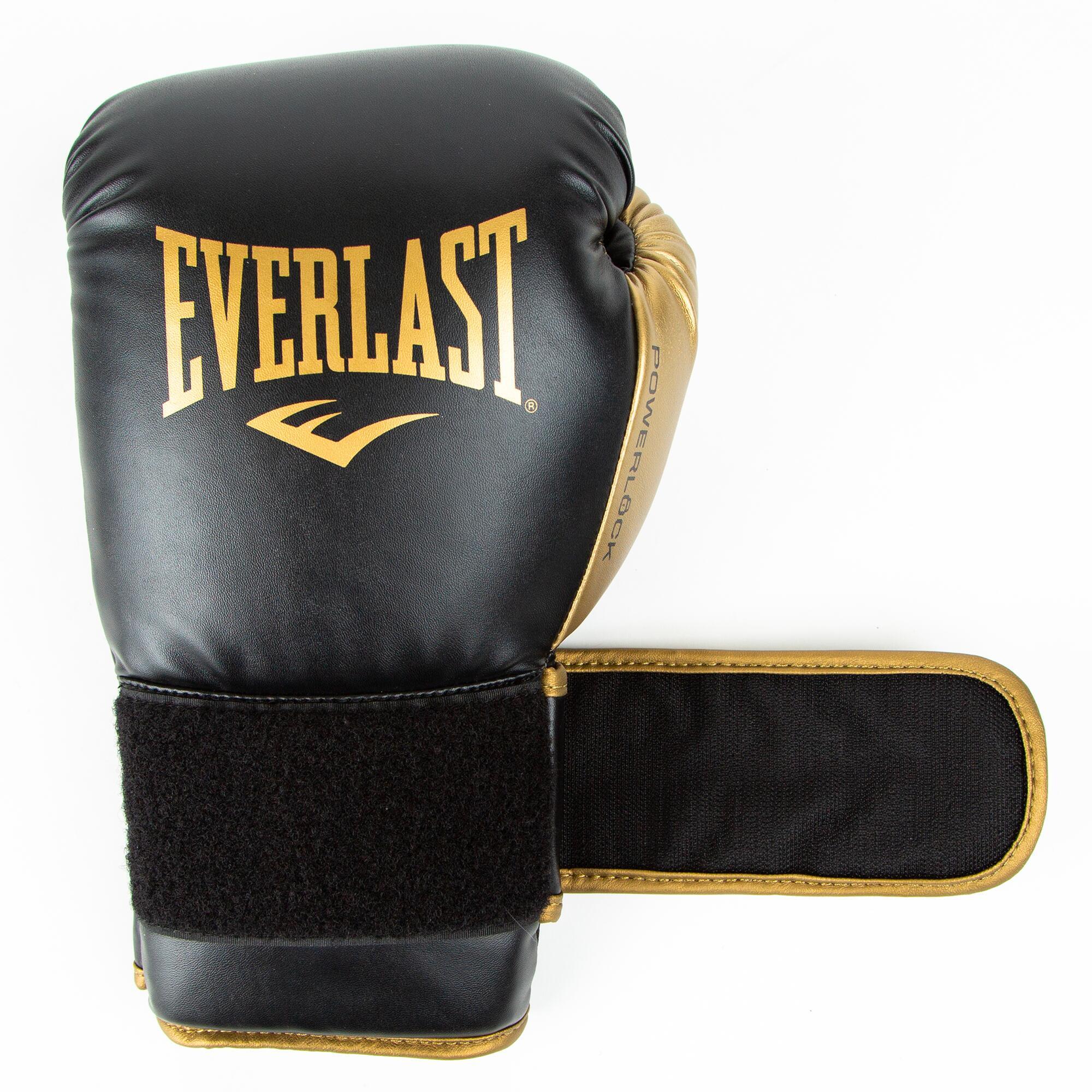 EVERLAST GUANTI DA BOXE POWERLOCK NERO/ORO 2024