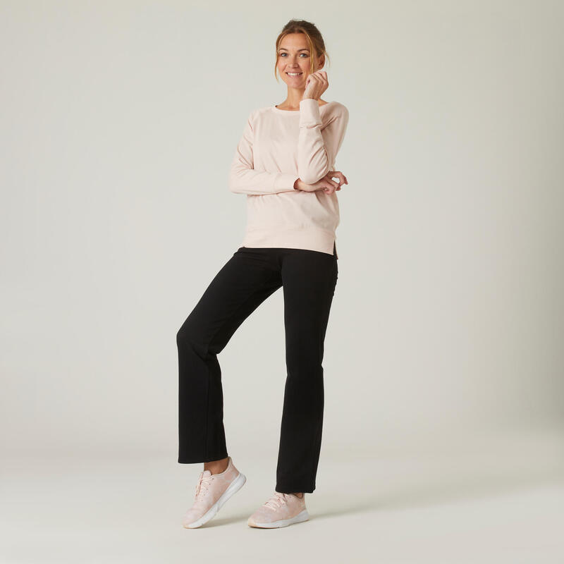 Pantalón jogger fitness carrot Mujer Domyos 100 negro - Decathlon