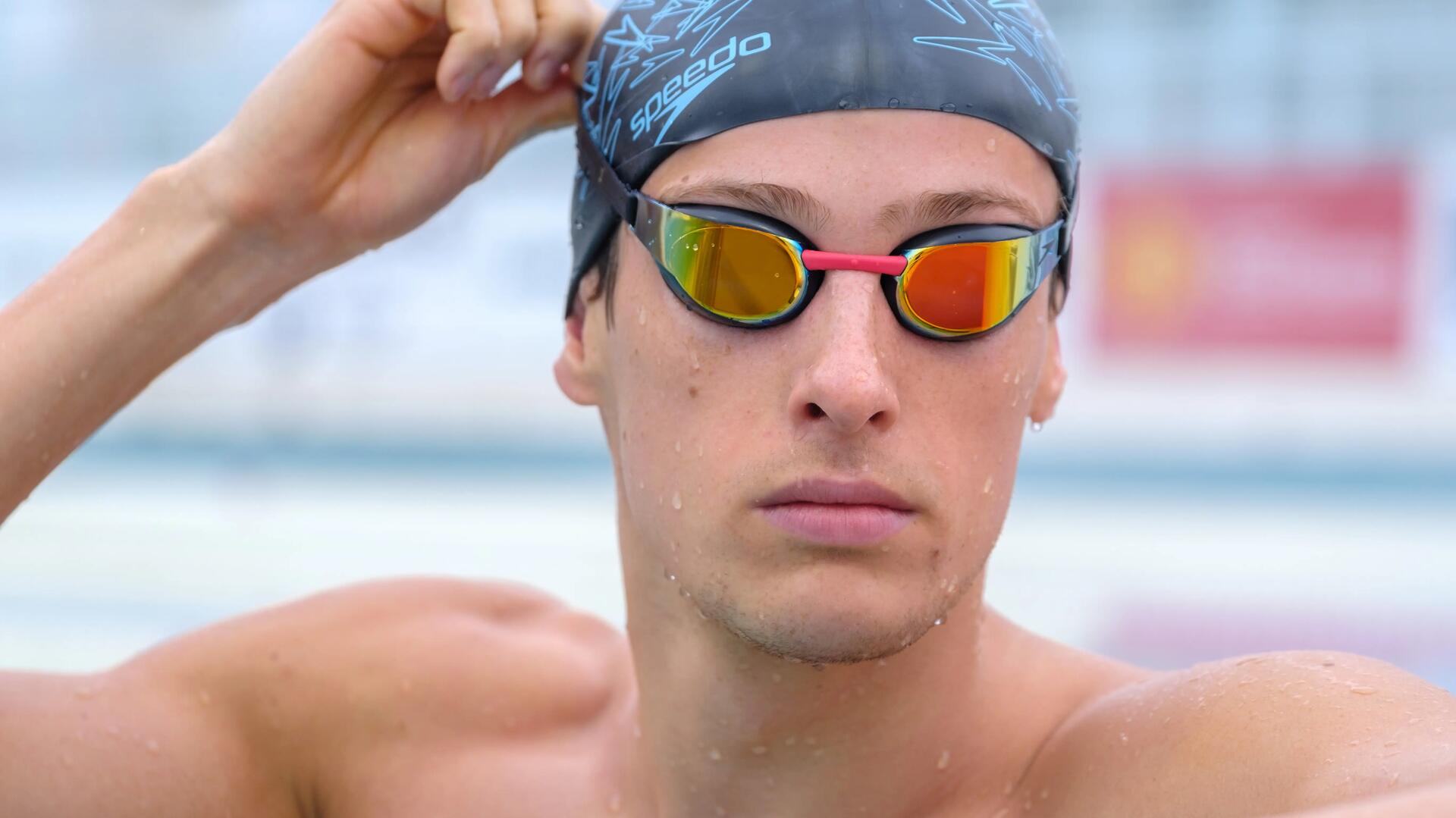 Lunettes de natation Speeco FASTSKIN ELITE Noir mirror