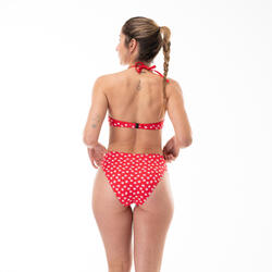 BRAGUITA BIKINI CLÁSICA COCOA MUJER SURF ESTAMPADO ROJO