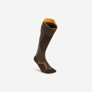 Calcetines Caza Solognac Stat 900 Adulto Caña Alta Térmicos Lana Merino