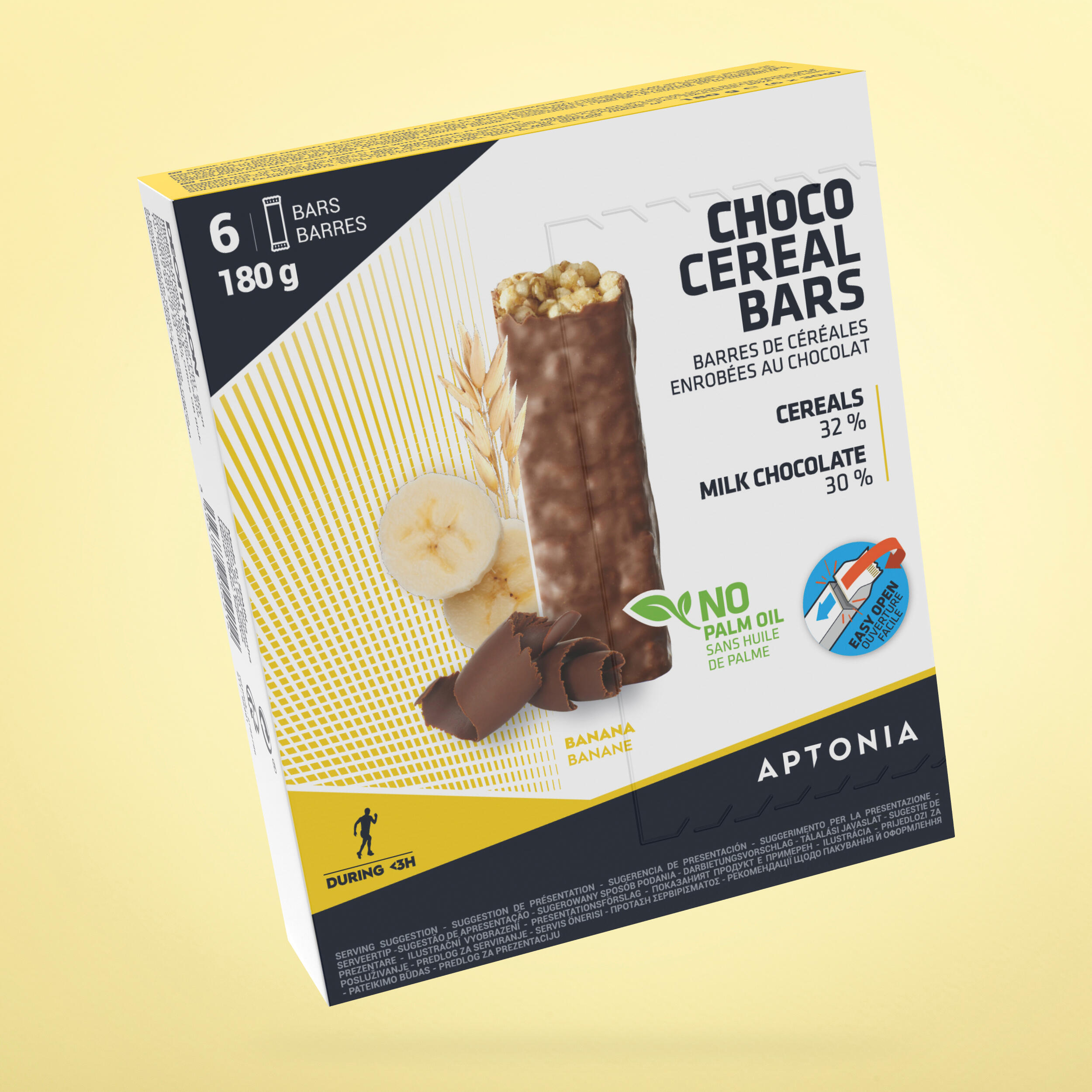 Baton de Cereale cu Banane Învelit în Ciocolată 6×30 g