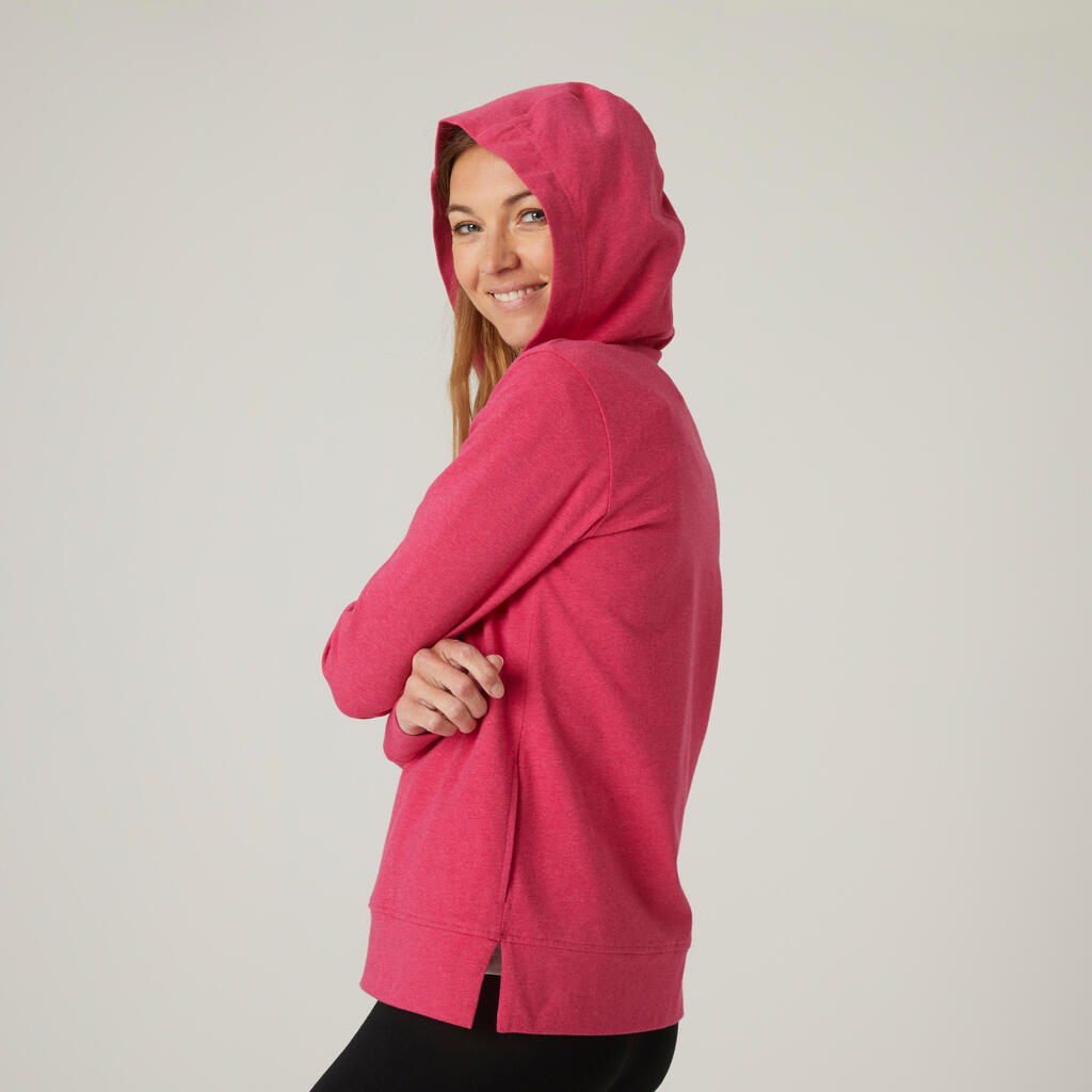 Zipped Fitness Hoodie - Pink