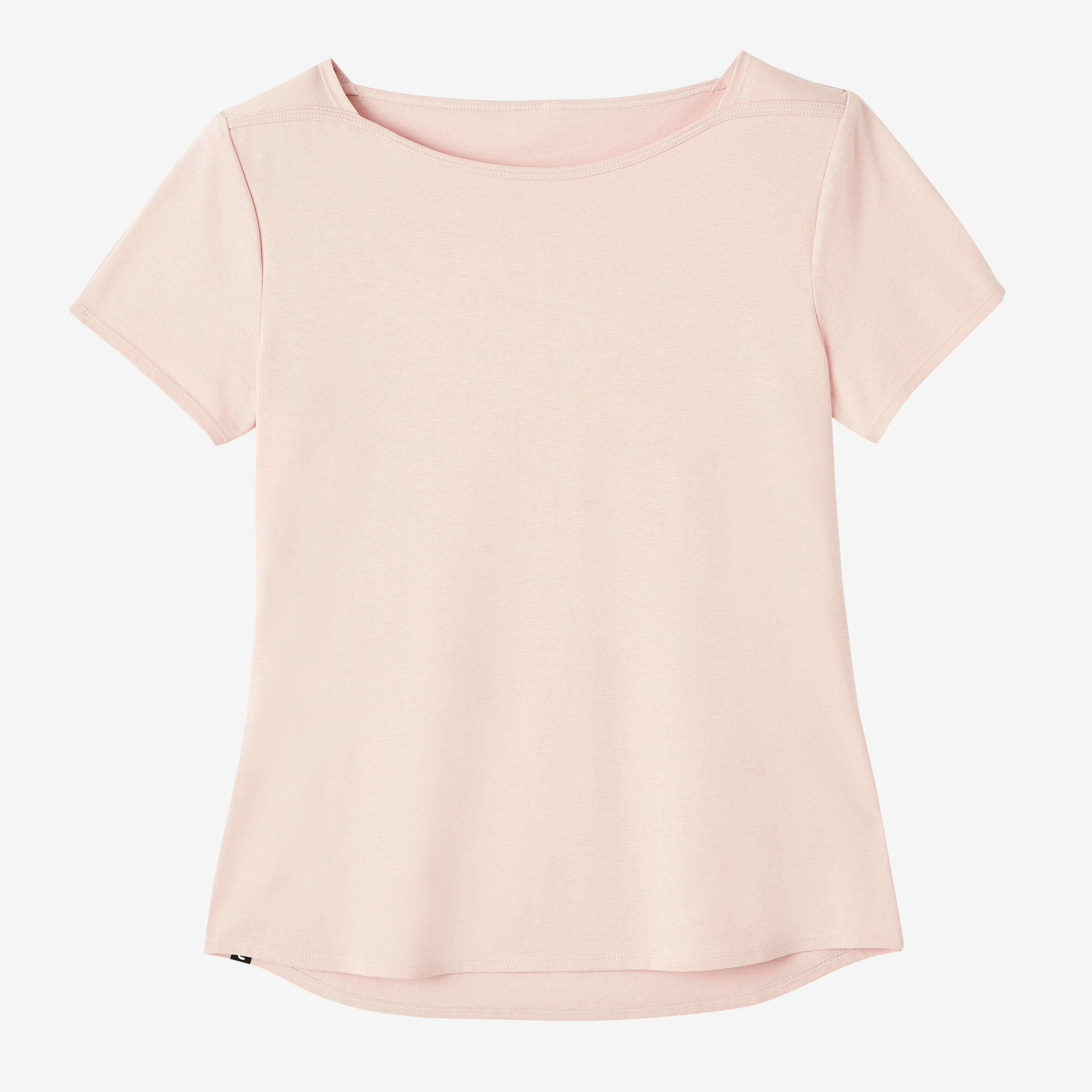 Stretchy Boat Neck Cotton Fitness T-Shirt 7/7