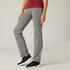 Women's Cotton Gym Pant Adjustable 500 - Mottled Grey