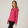 Zippered Fitness Hoodie - Pink