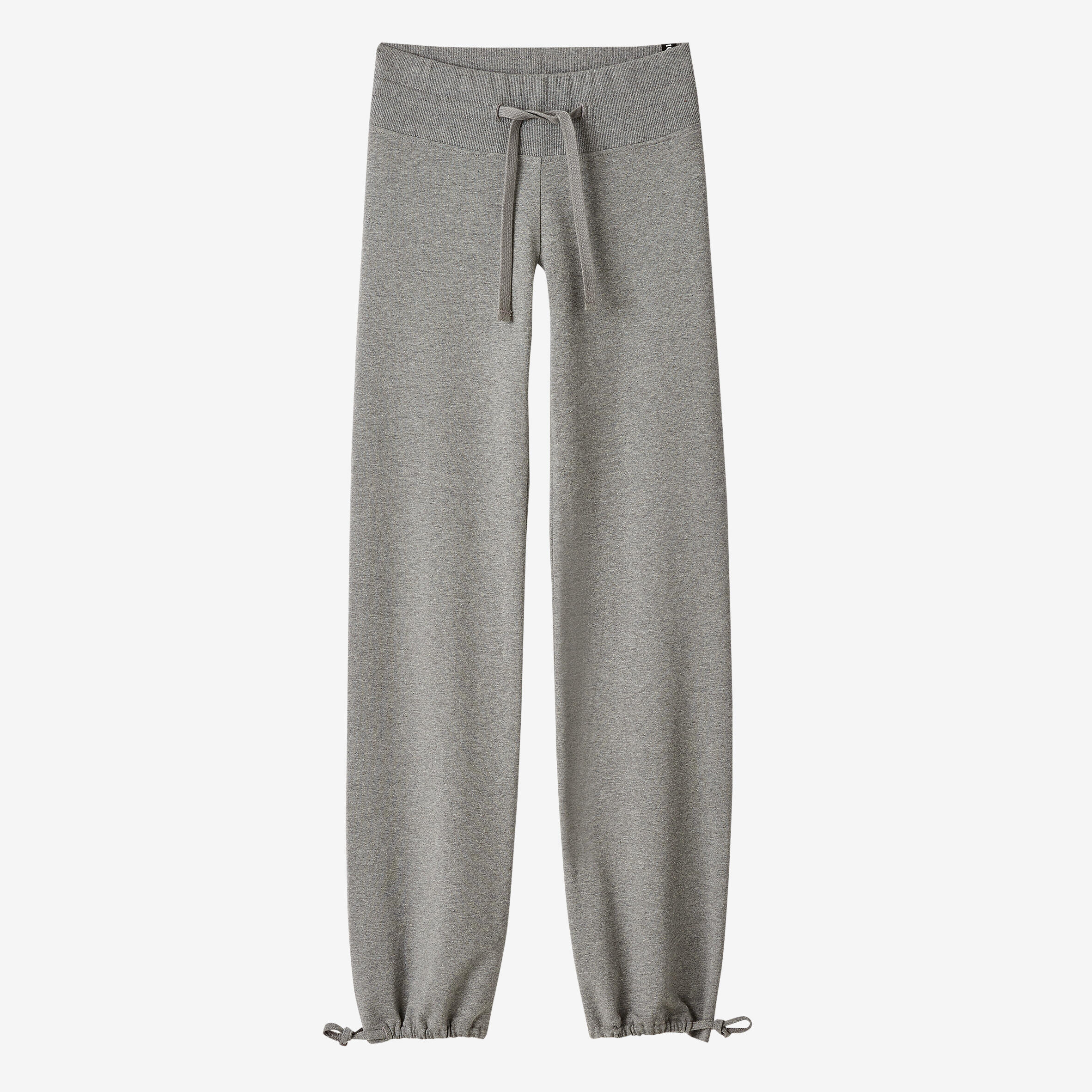 Mallas Leggings Corte Recto Bajos Ajustables Fitness Mujer 500 Gris 6/27