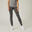 Legging fitness long coton extensible respirant femme - Fit+ gris